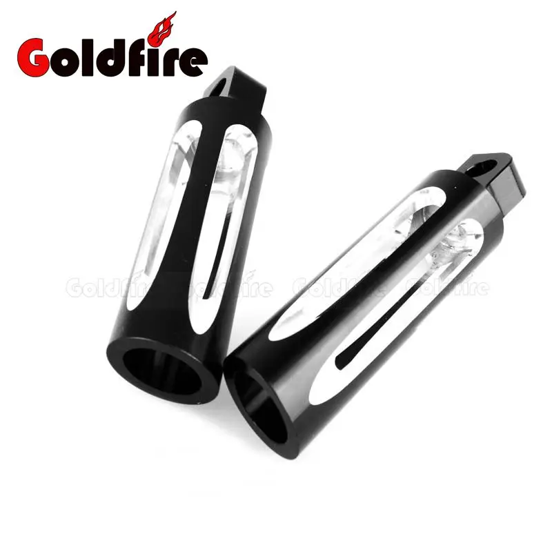 Черные края с мотоцикл передней ногой Peg Педали для автомобиля ног Harley Touring Sportster