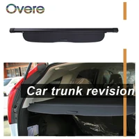 overe 1set car rear trunk cargo cover for honda fitjazz 2008 2009 2010 2011 2012 2013 black security shield shade accessories