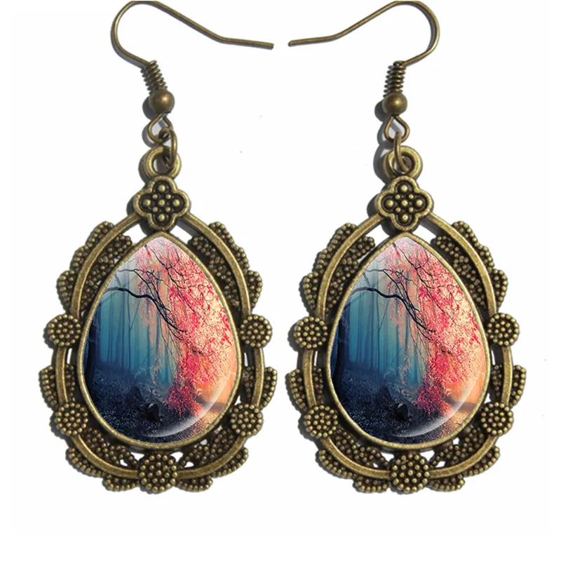 Новое поступление ретро лес высокое качество серьги ювелирные изделия опт