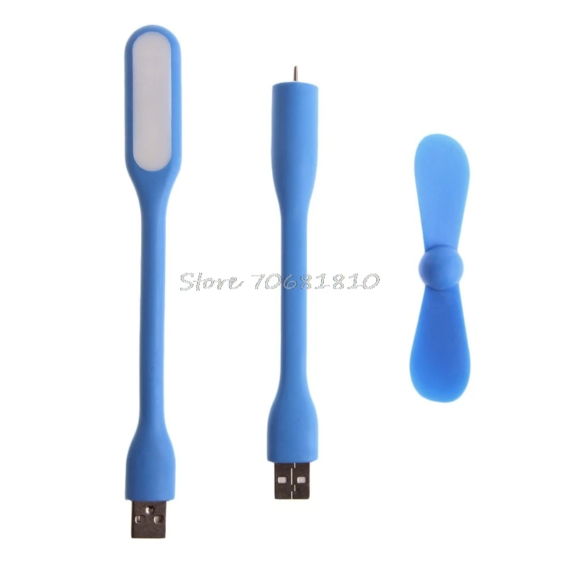 

Drop Shipping Flexible USB Fan USB LED Light Lamp For MacBook Laptop Notebook PC Power Bank