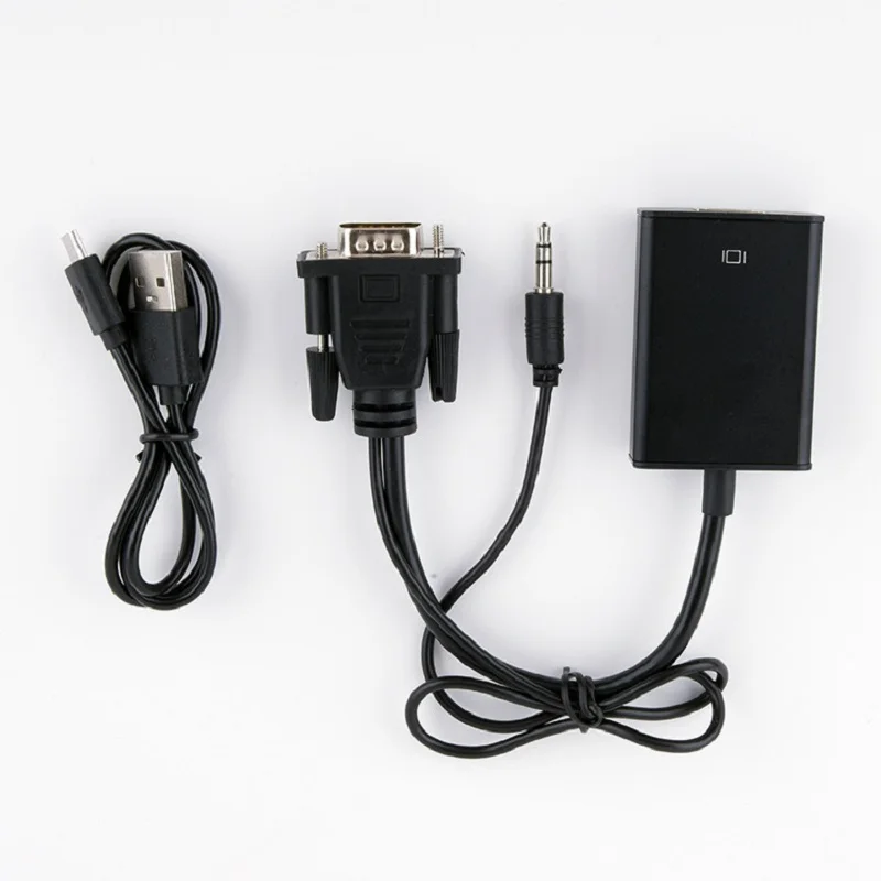 Преобразователь из VGA в HDMI адаптер Высокое качество выход 1080P HD аудио кабель hdmi
