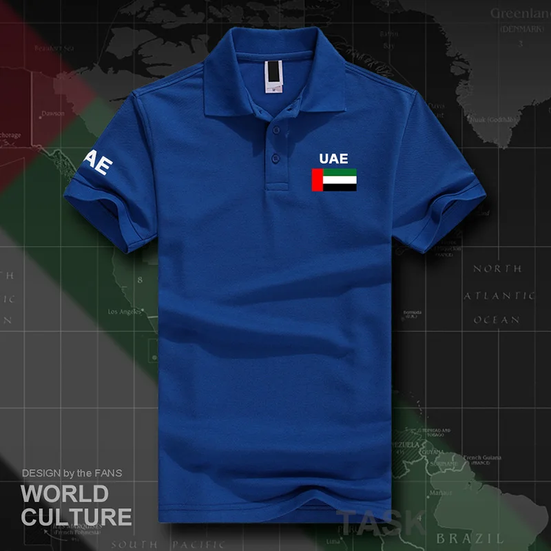 Объединенные Арабские Эмираты футболки-поло для мужчин с коротким рукавом белый