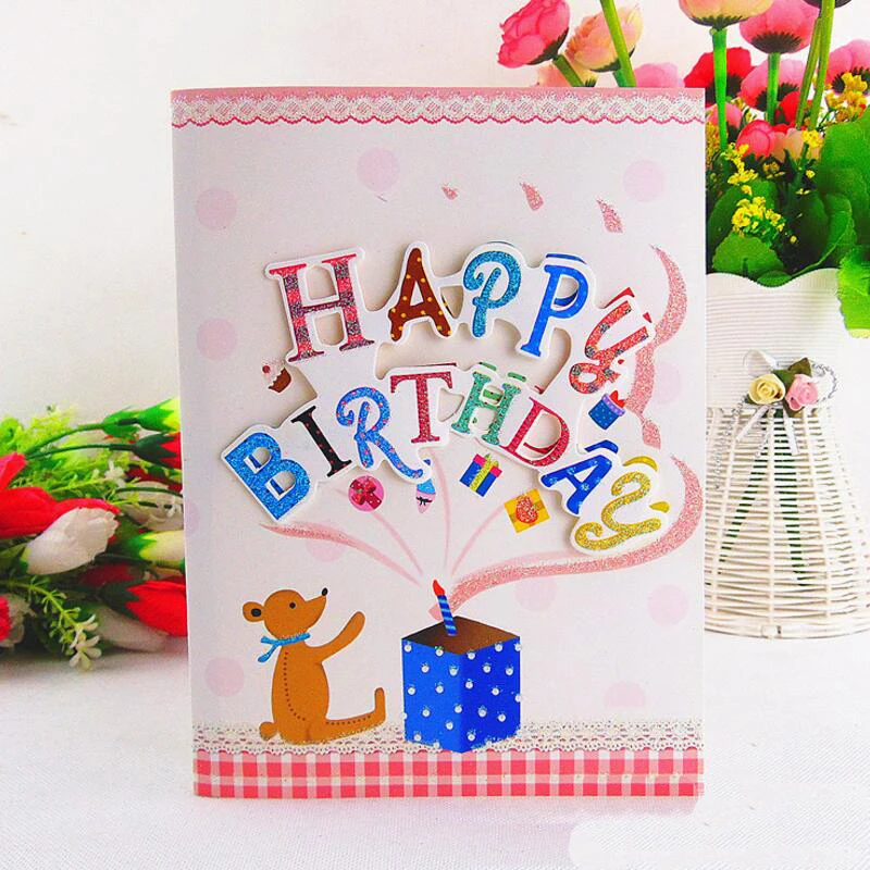 10 шт./лот детская музыкальная открытка на день рождения для студентов творческая