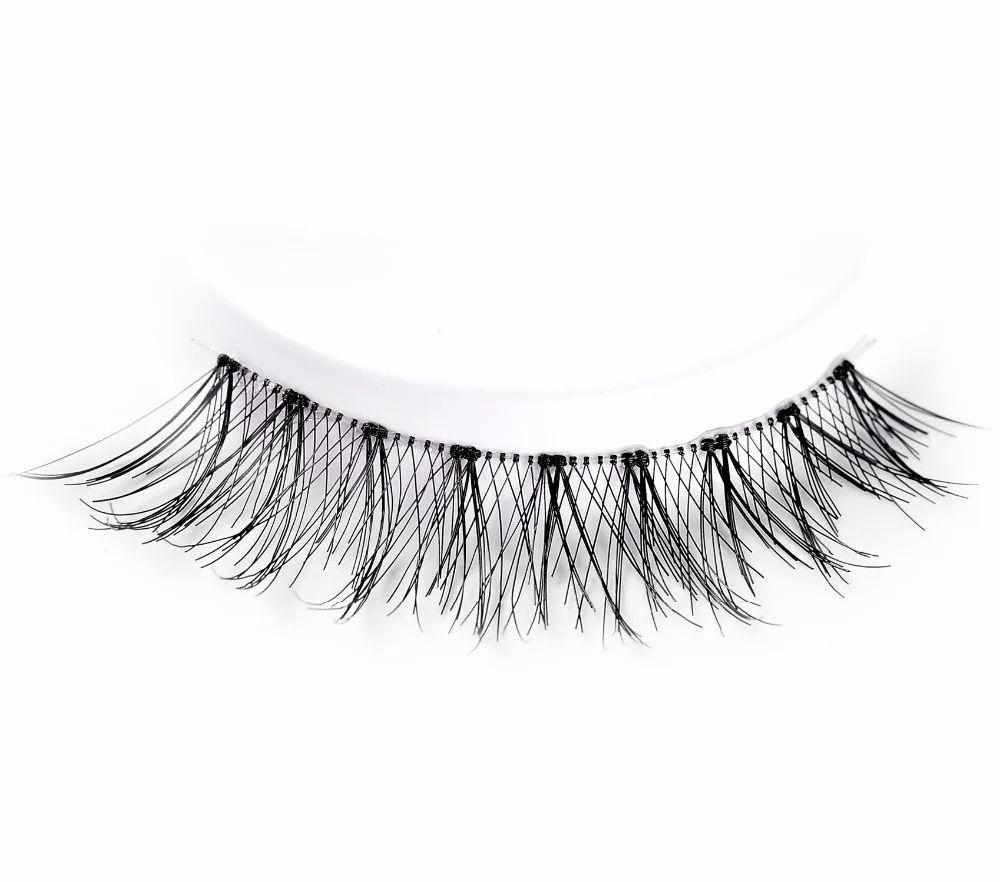Накладные натуральные ресницы, clotobeauty 15 пар ручной работы Поддельные ресницы, Demi Wispies мягкая невидимая лента, Длинные/толстые многоразовые(15-W1
