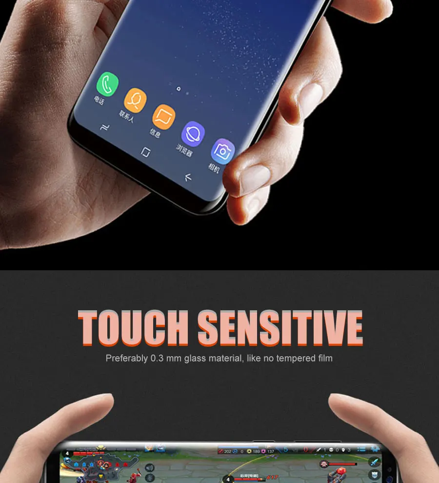 20D закаленное стекло для samsung Galaxy Note 8 9 S8 S9 Plus, Защита экрана для samsung S7 Edge, A6, A8 Plus, защитная пленка