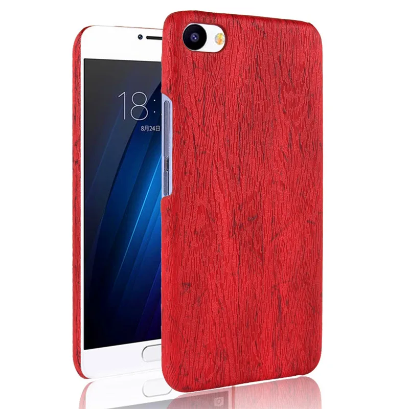 Чехол для Meizu U 20 U20 Жесткий из поликарбоната с деревянным рисунком и