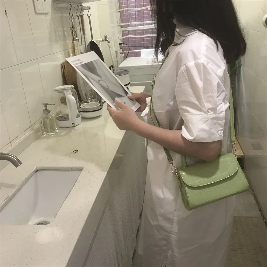 Минималистичная свежая женская сумка тоут из кожи аллигатора брендовые зеленые