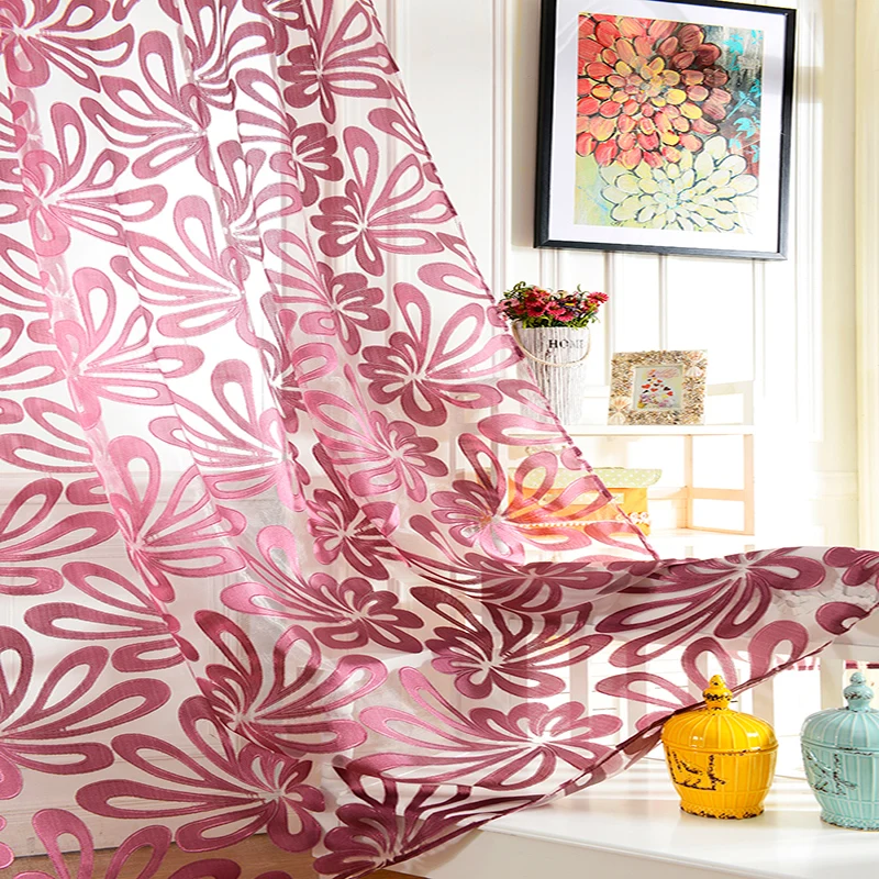 Оконные занавески в Европейском стиле полузатемненные 3D шторы для гостиной