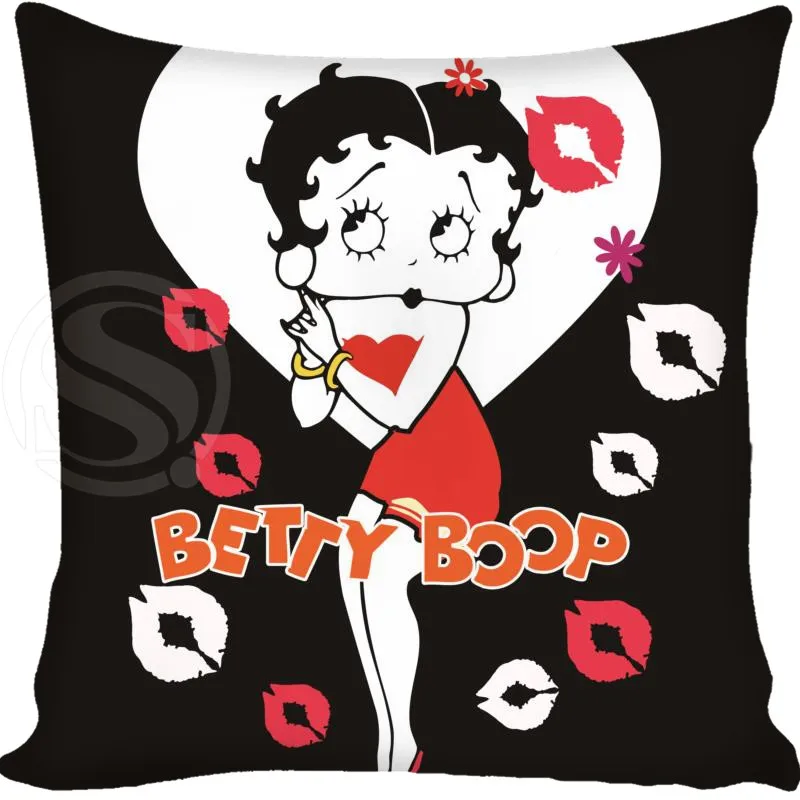 14 Декоративная Наволочка на заказ betty boop квадратная Наволочка на молнии лучший хороший подарок 20X20 см, 35X35 см, 40x40 см - Цвет: 14