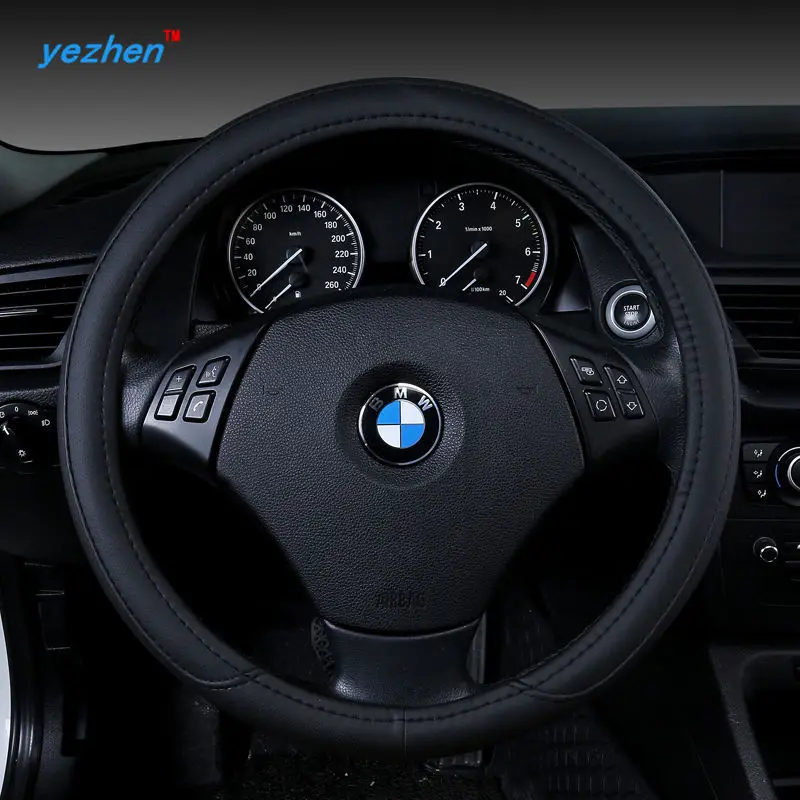 3D дышащий всесезонный универсальный чехол рулевого колеса автомобиля 38 см/15