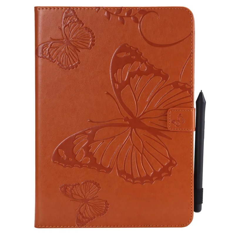 Orange Wekays для Apple Ipad Air2 Ipad 6th кожаный чехол с бабочкой из мультфильма для Coque IPad Air 2 IPad 6 IPad6 9,7 дюймов чехол s - Цвет: Orange