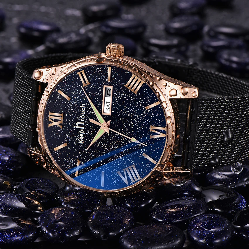 KEEP In Touch Топ Роскошный бренд мужские деловые часы водонепроницаемые аналоговые
