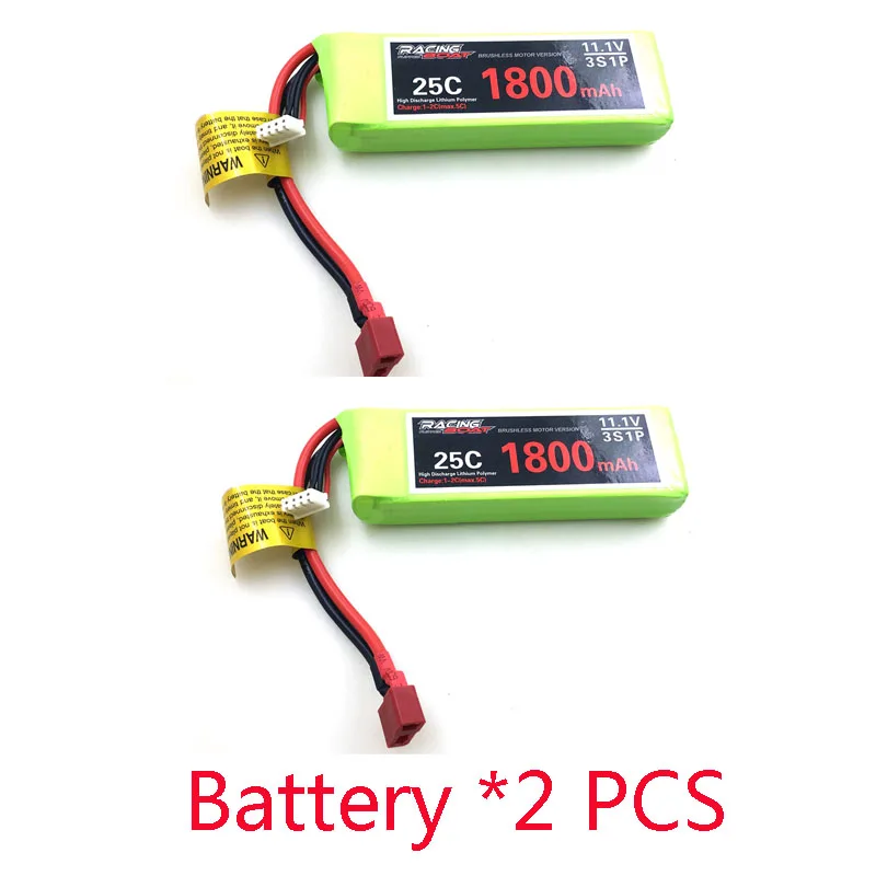 2 PCS Battery Feilun FT012 аккумулятор 11,1 В 1800 мАч Feilun FT012 RC гоночный катер Запчасти - Цвет: 2 PCS Battery