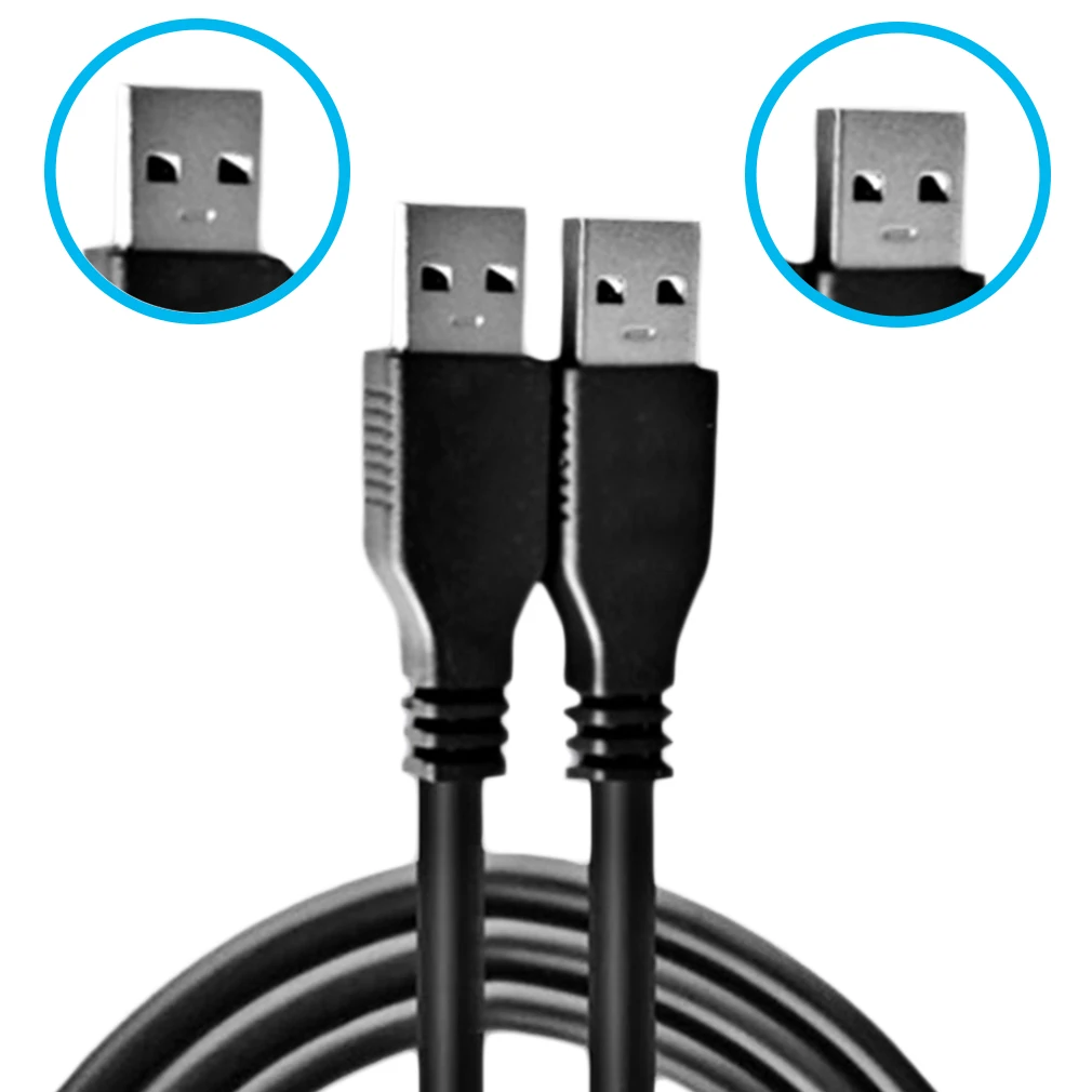 Черный USB 2 0 папа-папа M/M удлинитель Кабель-адаптер провод | Компьютеры и офис