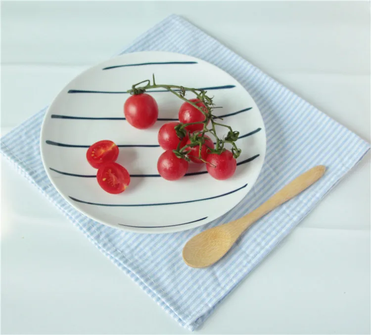 Креативные столовые тарелки керамические 8 * дюймов Фарфоровая столовая посуда