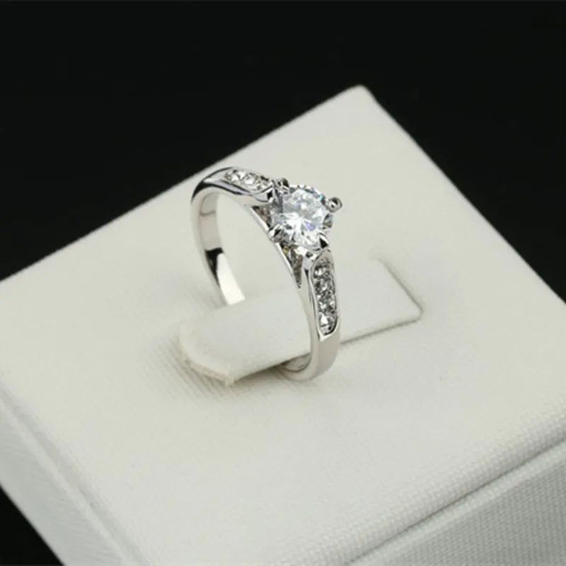 CC ювелирные изделия модные кольца для женщин цвета розового золота CZ