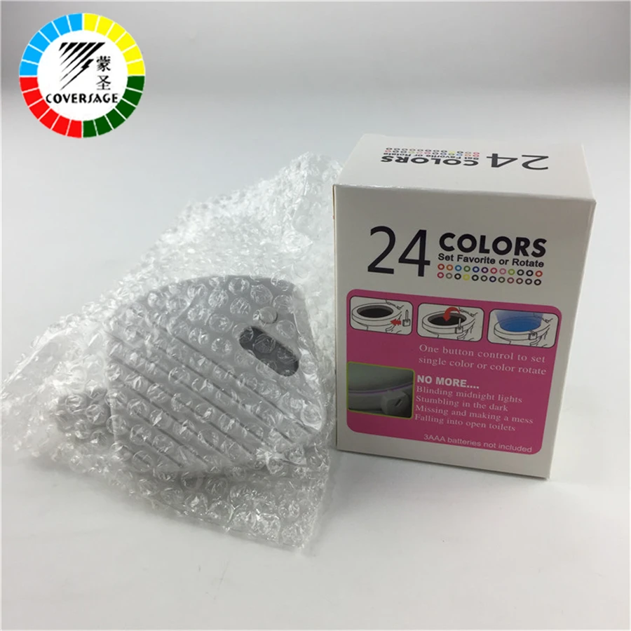 Coversage умный туалет ночник 24 цвета LED движения Авто сенсор активированный ванная
