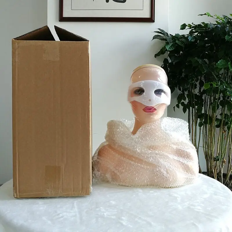 2PCS Female Realistic Mannequin Head PVC Jewelry And Hat Display Mold Stand Torson Wig | Шиньоны и парики