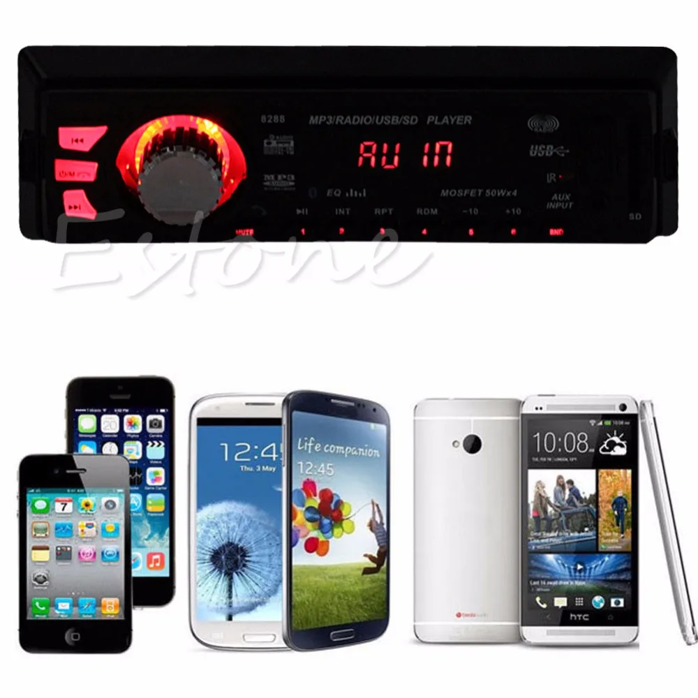 Автомобильный стереопроигрыватель 12 В Bluetooth Aux ресивер SD/USB/MP3 FM
