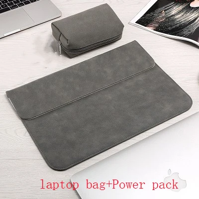 dark gray sets Новая роскошная сумка для ноутбука Macbook Air 13 Touch ID Pro 13 11 12 15 чехол для Xiaomi 13,3 15,6 чехол для ноутбука - Цвет: dark gray sets