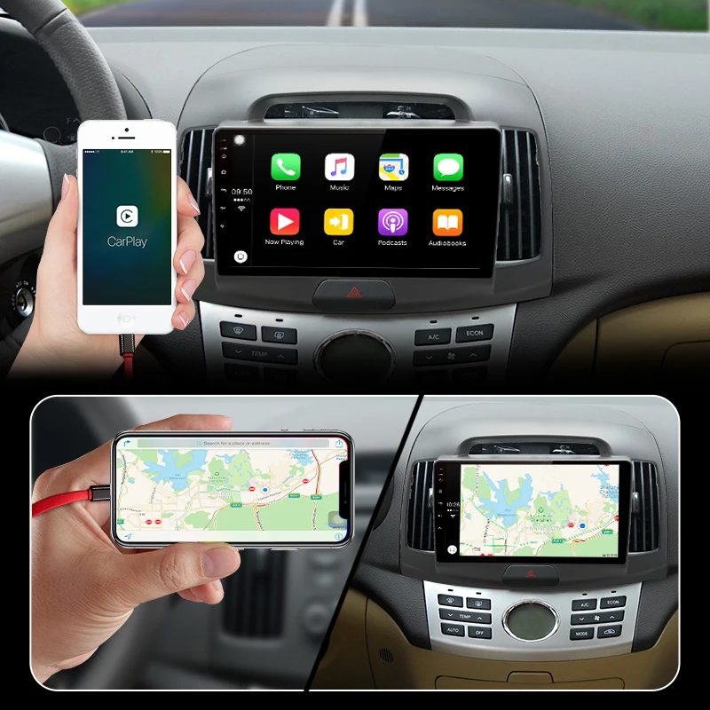AWESAFE 4G + 64G Android 8 1 CarPlay DSP автомобильный Радио Мультимедиа Видео плеер навигация GPS