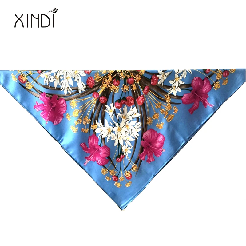 Акция Модные женские 100% шарф из шелковой саржи большой квадратный 14 момме