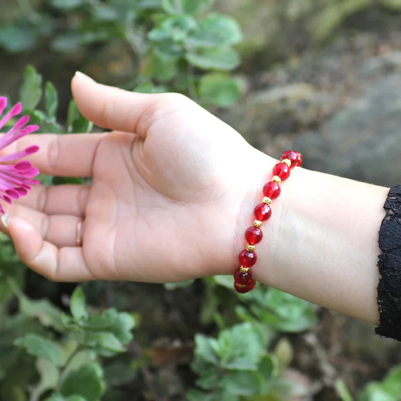 Женский блестящий браслет StreBelle классический с кристаллами ювелирное изделие 17 5