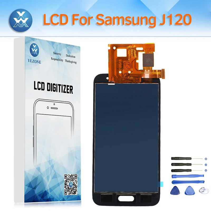 Отрегулировать Яркость ЖК дисплей для samsung Galaxy J120 J1 2016 SM J120F/DS J120M/DS Экран сенсорный