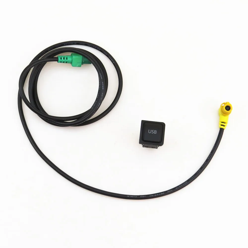 

Автомобильный USB-переключатель с интерфейсным соединительным кабелем для vw Passat B6 CC Polo Golf 5 MK5 6 MK6 Scirocco Tiguan RCD510 5KD 035 726 A