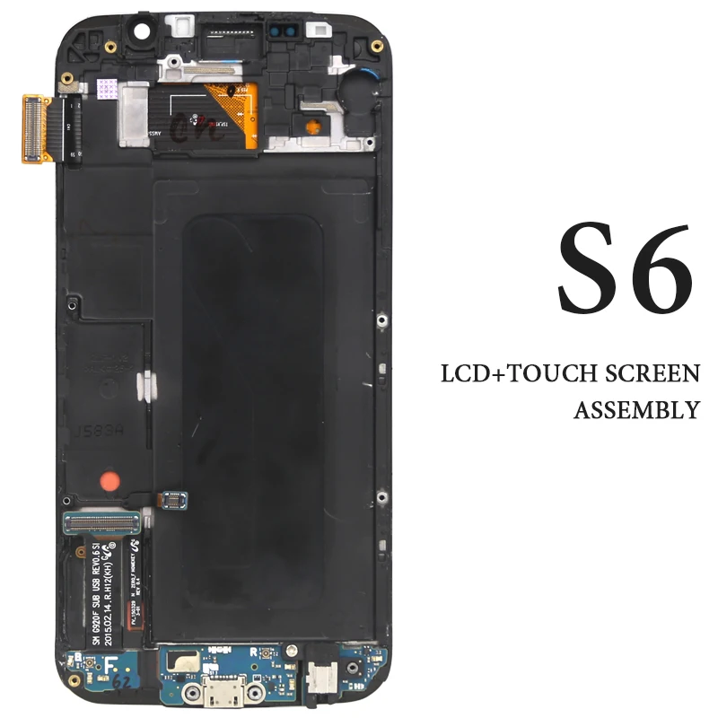 Для Samsung Galaxy S6 ЖК-дисплей Экран с рамкой активно-матричные осид G920 G920A G920F G920I