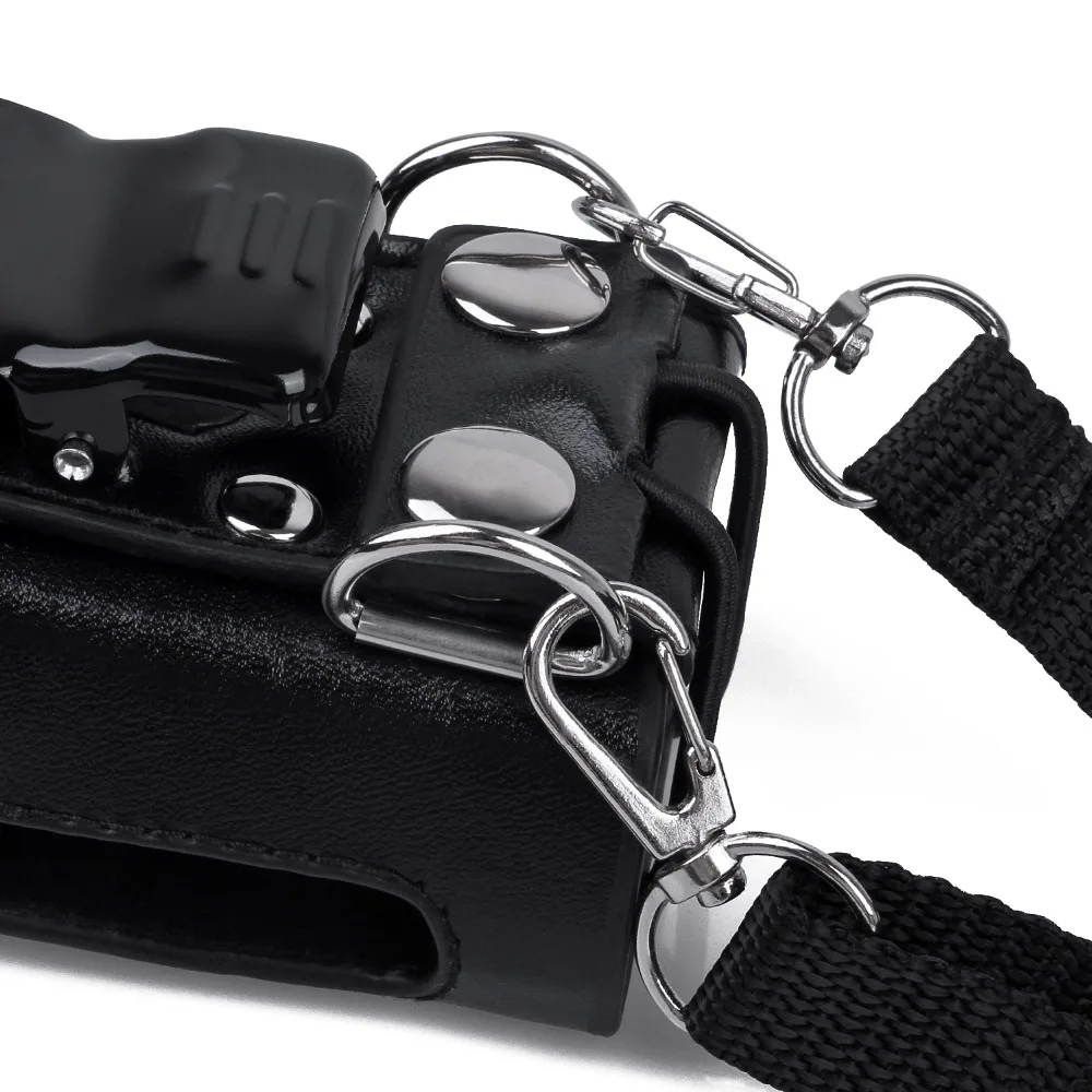 for Kenwood Two Way Radio Leather Protective Sleeve Shoulder Bag Hard Holster Case for Kenwood TK-3207 TK-2207 TK-3307 TK-3200