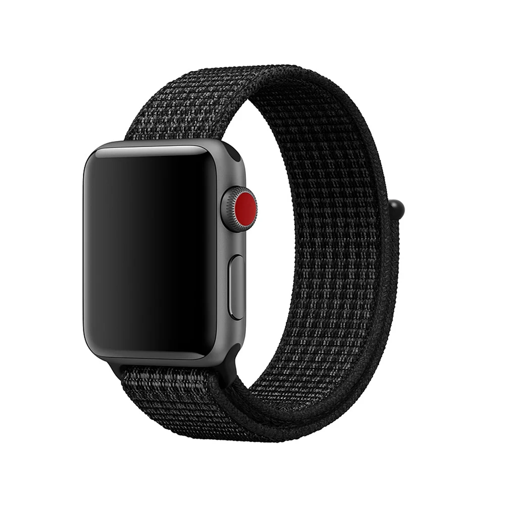 Black Platinum Нейлоновый спортивный ремешок для Apple Watch серии 5 4 3 44 мм 40 мм ремешок для часов браслет для iwatch 4 44 мм 42 мм 38 мм 3 2 Hyper - Цвет ремешка: Black Platinum