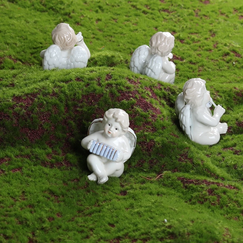 1 шт. милые ангелы керамические современные для дома маленькие размеры