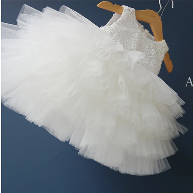 2017 Special Offer Hot Sale Tulle Baby Girl Christening Gowns Girls Wedding Dress Party Princess Tutu Infant Baptism Ball Gown | Детская