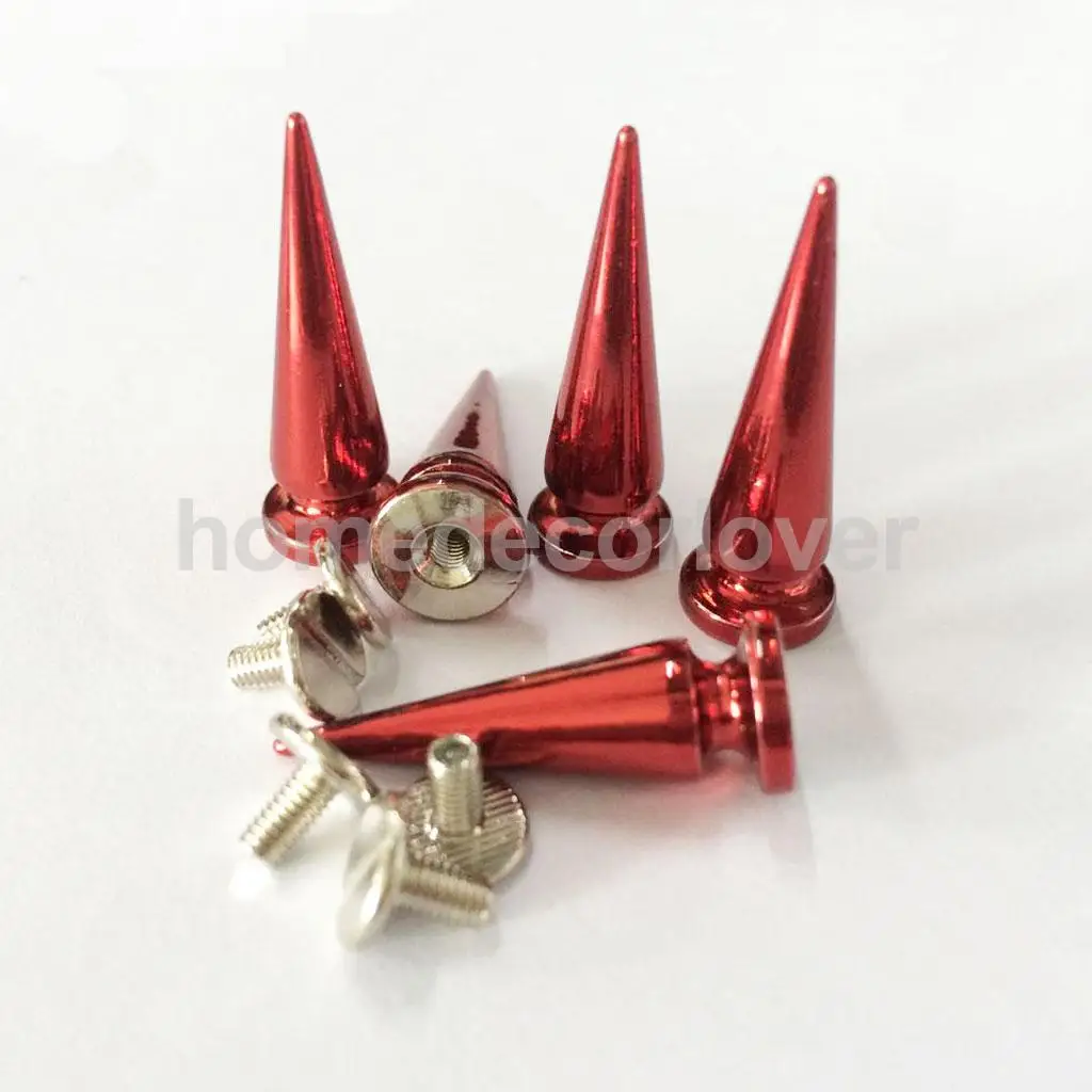 10 шт. медный конусный Винт Шпилька Кожа ремесло шип Туфли с заклепками украшения