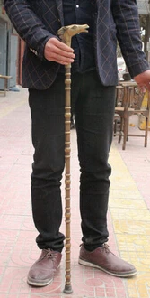 Народная китайская династия латунная статуя лошади благоприятная трость