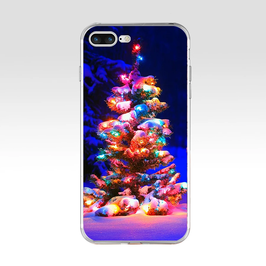 16 148WE Мягкий силиконовый чехол из ТПУ с новогодней елкой для Apple iPhone 6 6s 7 8 plus чехол - Цвет: 16