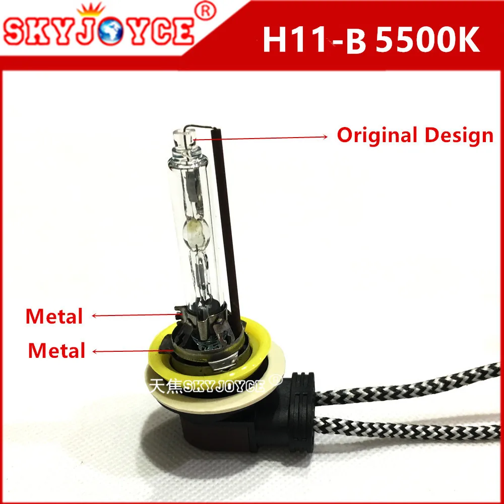 2шт AC 35W hid светильник H11B авто супер версия белый 5500K быстрая яркая лампа замена