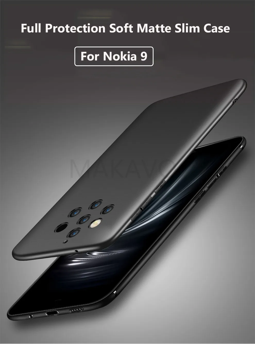 MAKAVO для Nokia 9 PureView чехол тонкий матовый мягкий чехол s для Nokia Nokia9 Pureview чехол для телефона s