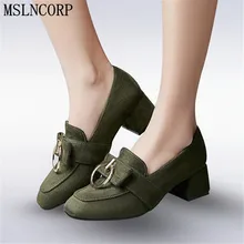 Женские туфли лодочки без застежек с квадратным носком и бантом
