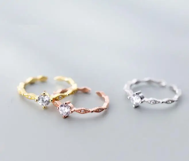 

Кольцо из серебра 100% пробы с цирконием AAAA +