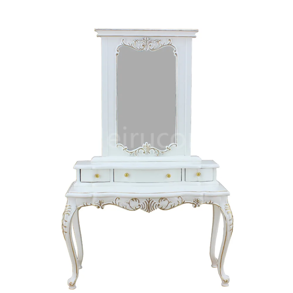 

Миниатюрная мебель для кукол коллекция в масштабе 1/6 белые Позолоченные туалетные столики и зеркала