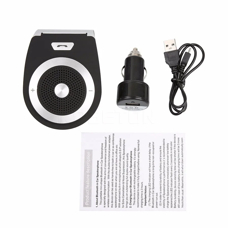 Bluetooth автомобильный комплект Hands Free солнцезащитный козырек bluetooth динамик