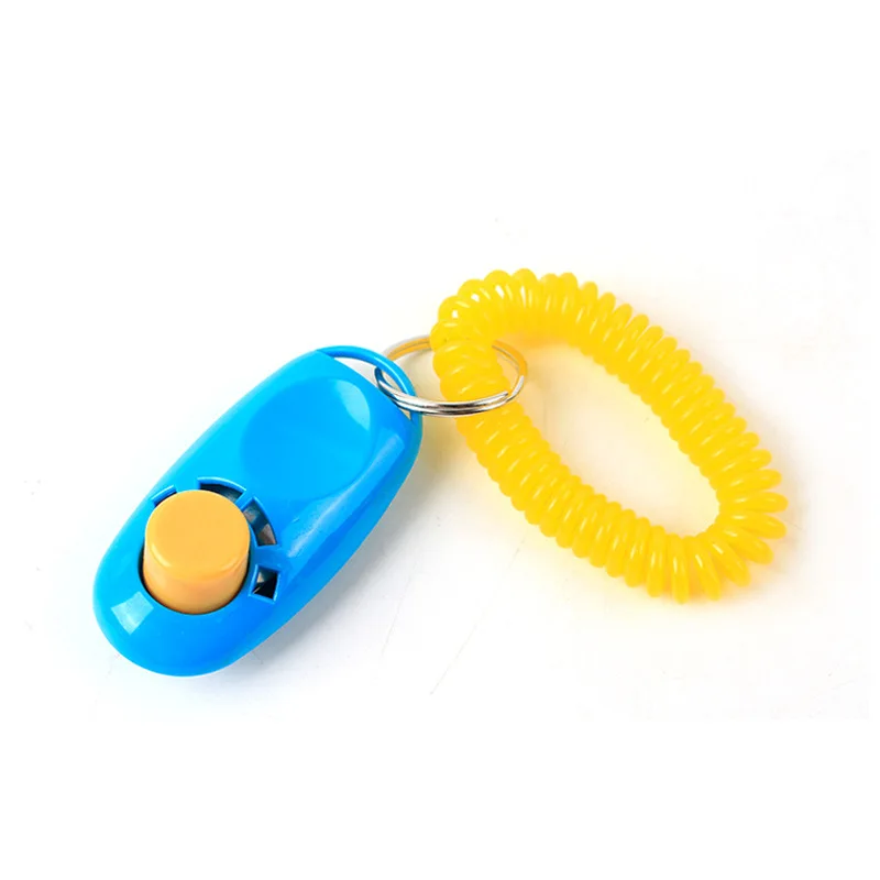 5 цветов регулируемый звуковой кликер для собак с кольцом ключей питомцев щенком