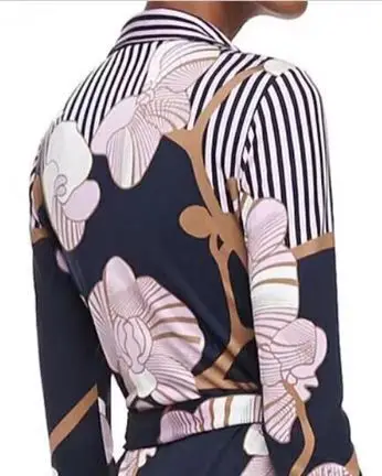 Новое трикотажное облегающее платье с принтом Осеннее длинное платье-кардиган