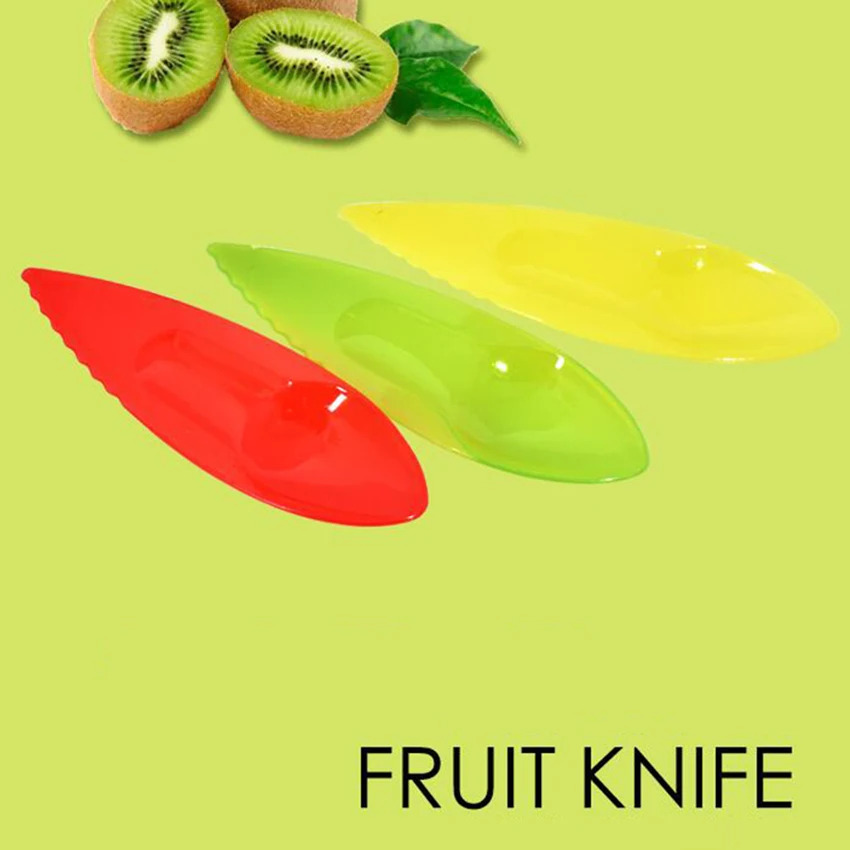 2 в 1 киви копать ложка Пластик фрукты Ножи тесак нож Kiwi мягкая для резки фруктов