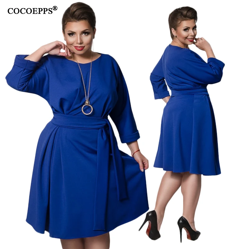 2019 Autumn Winter Christmas Dresses 5XL 6XL Female Dress For Women Plus Size Clothing Evening Elegant Fashion vestidos | Женская одежда