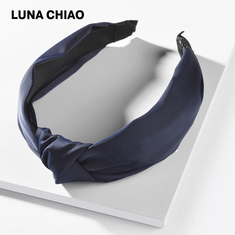 LUNA CHIAO модные украшения аксессуары для волос сплошной цвет Терилен ткань женская летняя повязка на голову