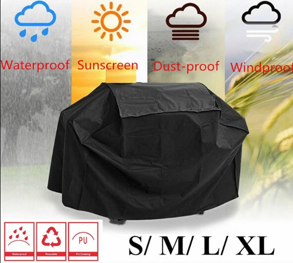 3XS/2XS/XS/S/M/L барбекю крышка Водонепроницаемый барбекю охватывает патио Гриль протектор Великобритании - Цвет: as picture shown 2