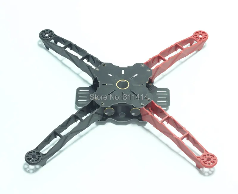 Набор для квадрокоптера Totem Q380 FPV 4 оси 380 мм высокопрочный легкий совместим с CC3D